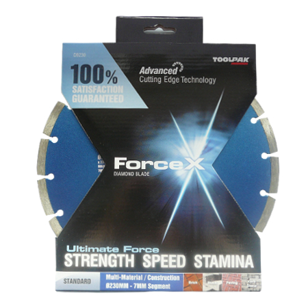 Diamond Blade 230mm x 22.23mm 7.2mm Segment Force X 